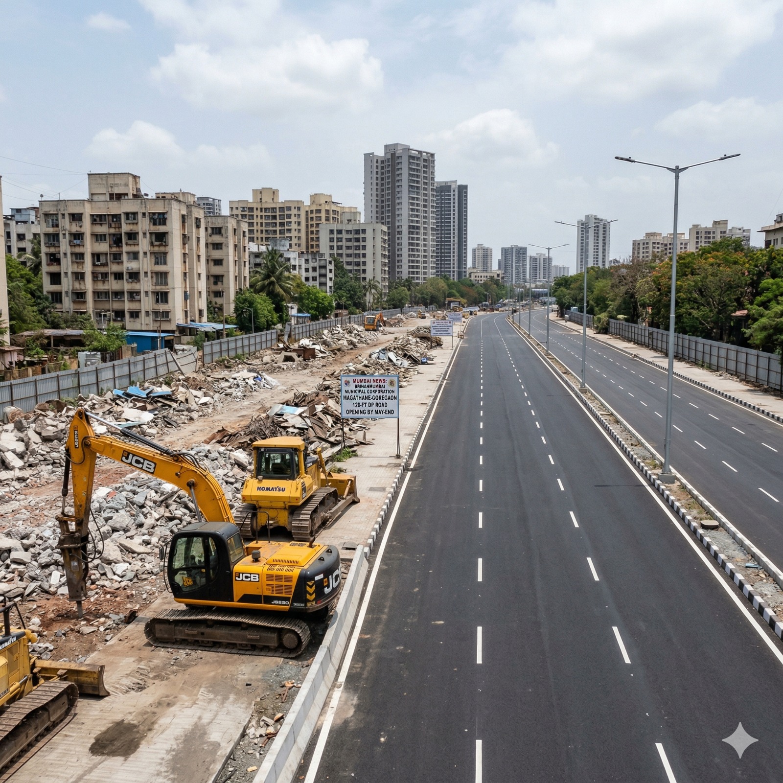 Brihanmumbai Municipal Corporation Clears 310 Illegal Structures; Magathane-Goregaon 120-Ft DP Road To Open By May-End