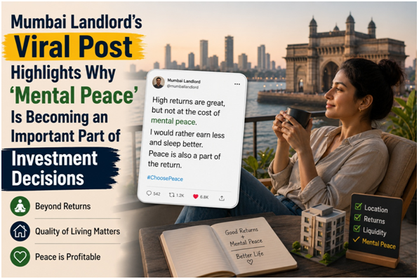 Mumbai Landlord’s Viral Post Highlights Why ‘Mental Peace’ Is Becoming an Important Part of Investment Decisions