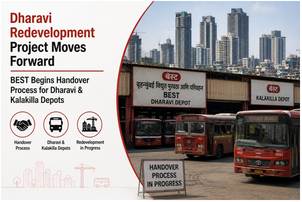 Dharavi Redevelopment Project Moves Forward as BEST Begins Handover Process for Dharavi & Kalakilla Depots