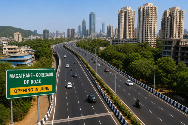 Mumbai To Get Major Connectivity Boost As Key Stretch Of Magathane-Goregaon DP Road Set To Open In June