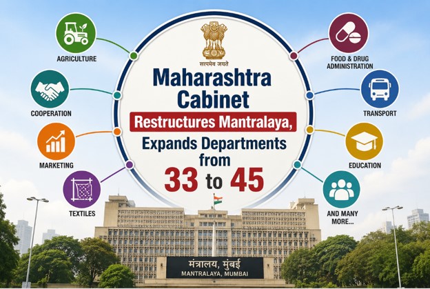 Maharashtra Cabinet Restructures Mantralaya, Expands Departments from 33 to 45
