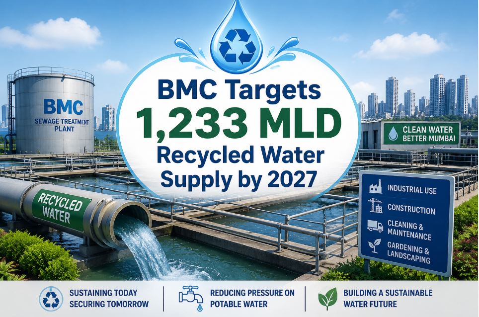 BMC's 2027 Water Plan: 1,233 MLD Recycled Water for Mumbai