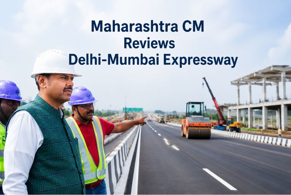 Fadnavis Reviews Delhi-Mumbai Expressway Maharashtra Progress