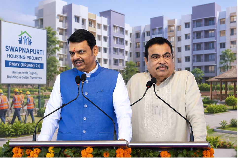 Fadnavis, Gadkari Launch Swapnapurti Housing in Nagpur
