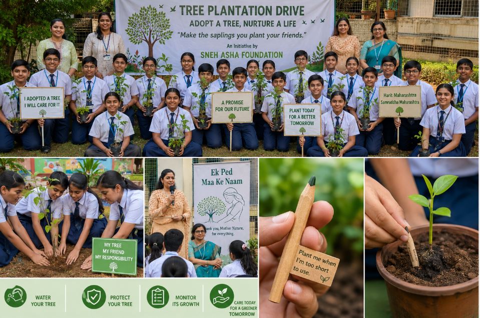 Mumbai BMC School Encourages Students To Adopt Saplings