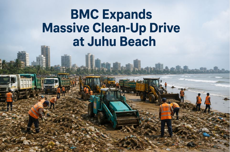 BMC Expands Juhu Beach Marine Waste Clean-Up Drive