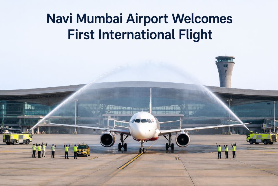 Navi Mumbai Airport Welcomes First International Flight