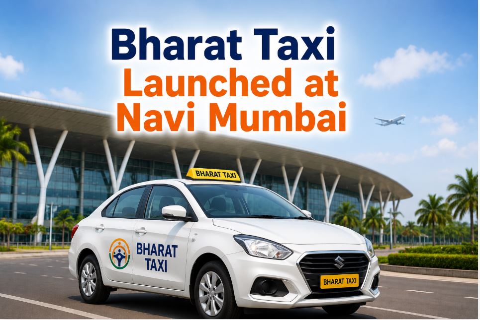Bharat Taxi Launches At Navi Mumbai International Airport