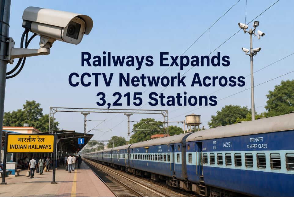Indian Railways Expands CCTV Coverage Across 3,215 Stations
