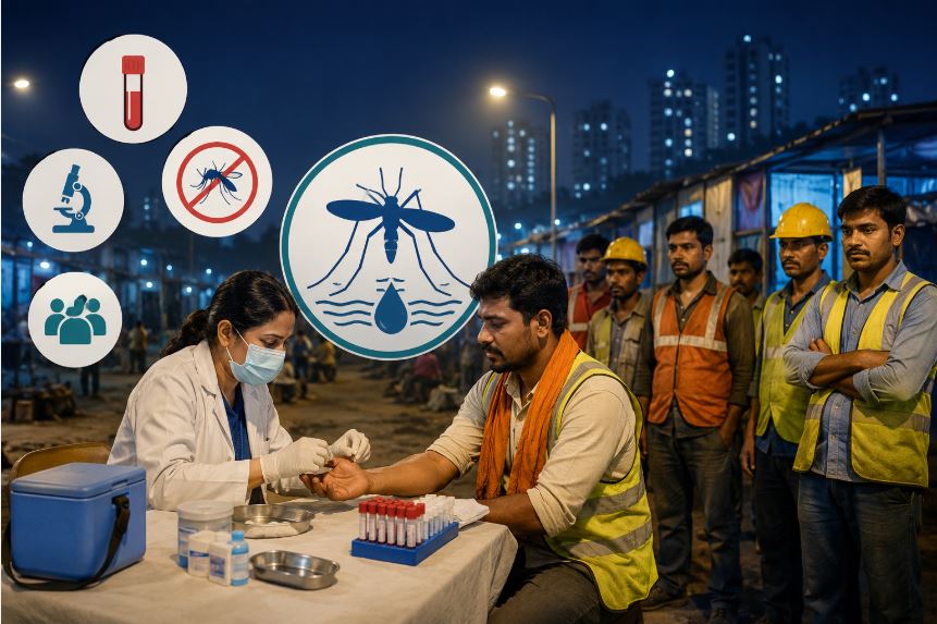Panvel Night Blood Screening Drive Targets Filariasis in Migrants