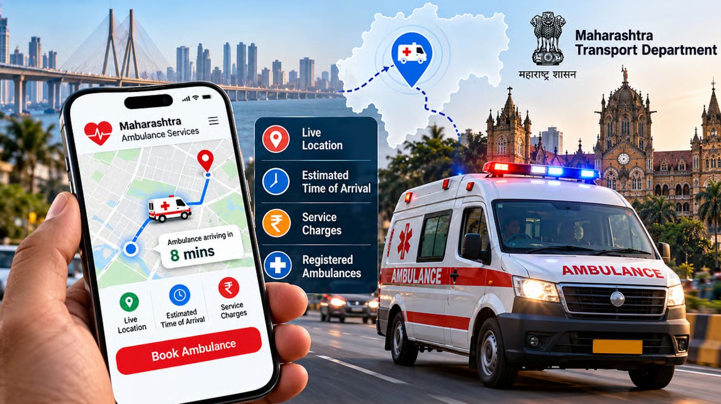 Maharashtra Plans Cab-Style Ambulance Booking App With Live Tracking