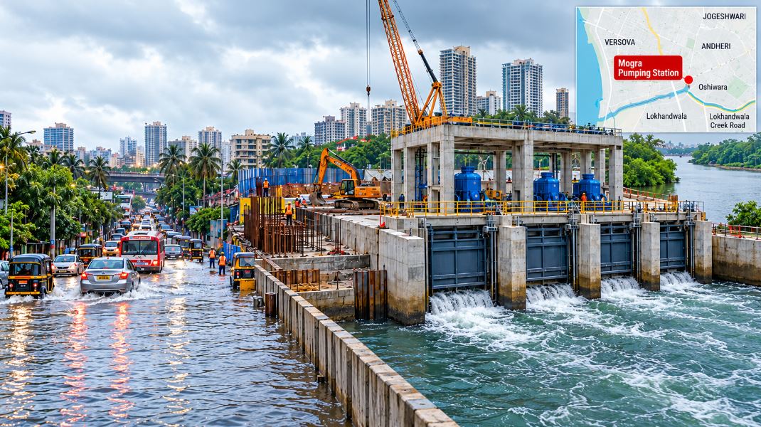 Mogra Pumping Station Work Begins October 15 After 20 Years