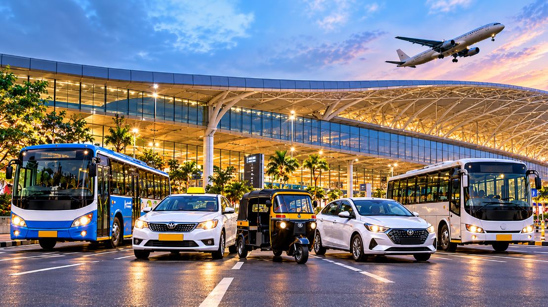 Navi Mumbai Airport Boosts Connectivity With New Buses and Taxis