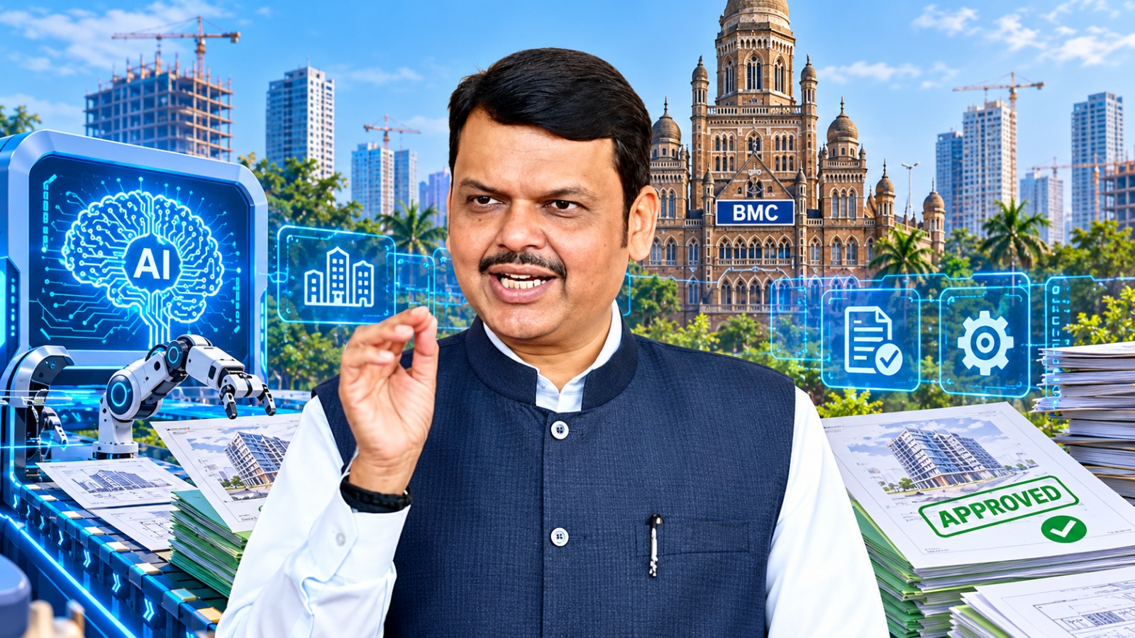 Fadnavis Pushes AI-Based BMC Building Approvals in Mumbai