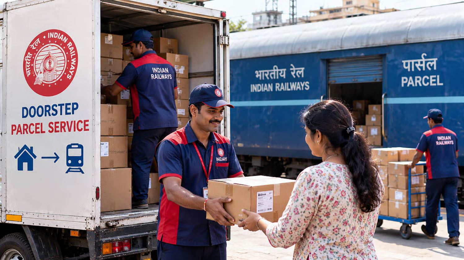 Indian Railways Plans Doorstep Parcel Service in 8 Cities
